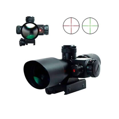 Mira Telescopica Rifle Laser Asalto Rojo Zoom reticulas