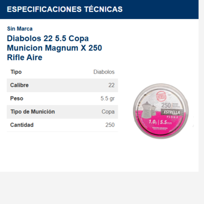 diabolos-22-55-copa-municion-magnum-x-250-rifle-aire