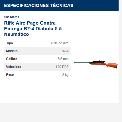 rifle-aire-pago-contra-entrega-b2-4-diabolo-55-neumático