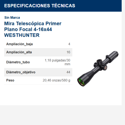 mira-telescópica-primer-plano-focal-4-16x44-westhunter
