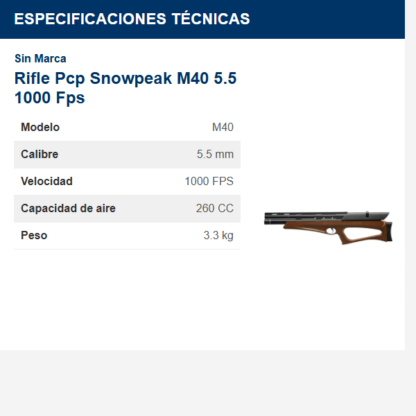 rifle-pcp-snowpeak-m40-55-1000-fps