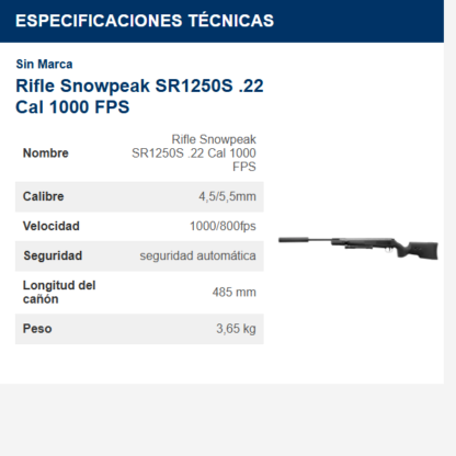 rifle-snowpeak-sr1250s-22-cal-1000-fps