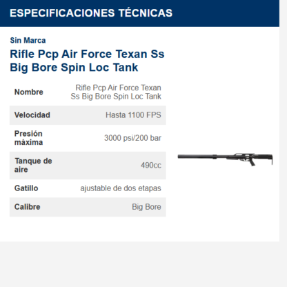 rifle-pcp-air-force-texan-ss-big-bore-spin-loc-tank