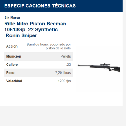 rifle-nitro-piston-beeman-10613gp-22--synthetic--ronin-sniper