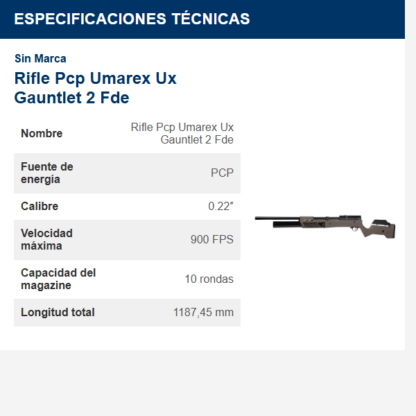 rifle-pcp-umarex-ux-gauntlet-2-fde
