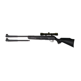 rifle aire beeman black kodiak 2 in 1 dual caliber