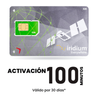 Activacion Telefonia Satelital Iridium 100 Minutos 30 d/v