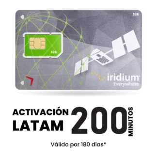 Activacion Telefonia Satelital Iridium 200 Minutos 180 d/v
