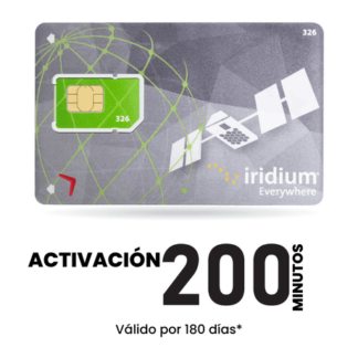 Activacion Telefonia Satelital Iridium 200 Minutos 180 d/v