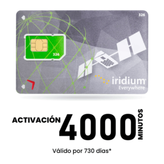 Activacion Telefonia Satelital Iridium 4000 Minutos 730 d/v