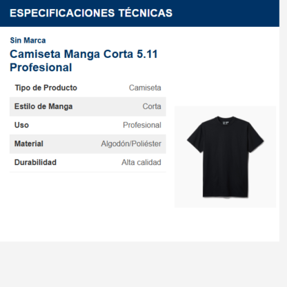 camiseta-manga-corta-511-profesional
