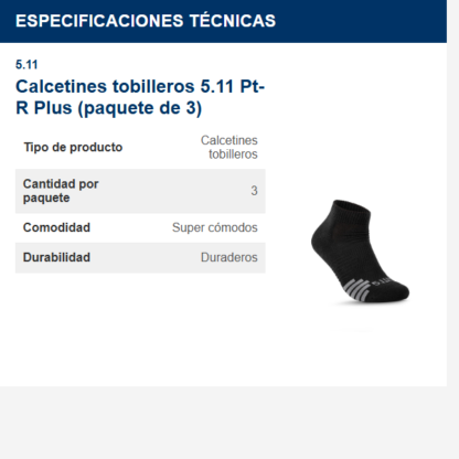 calcetines-tobilleros-511-pt-r-plus-paquete-de-3
