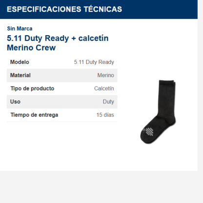 511-duty-ready--calcetín-merino-crew