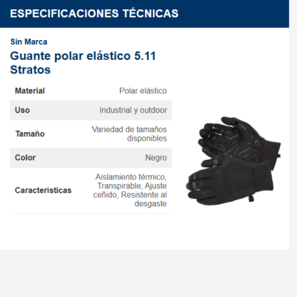 guante-polar-elástico-511-stratos