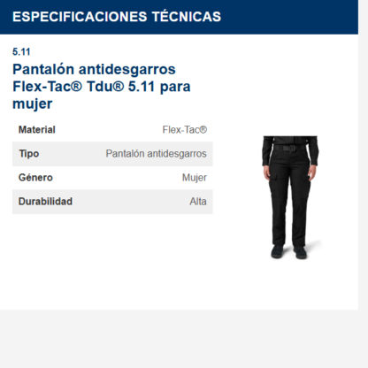 pantalón-antidesgarros-flex-tac-tdu-511-para-mujer