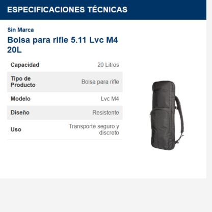 bolsa-para-rifle-511-lvc-m4-20l