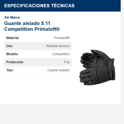 guante-aislado-511-competition-primaloft