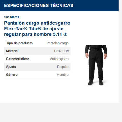 pantalón-cargo-antidesgarro-flex-tac-tdu-de-ajuste-regular-para-hombre-511