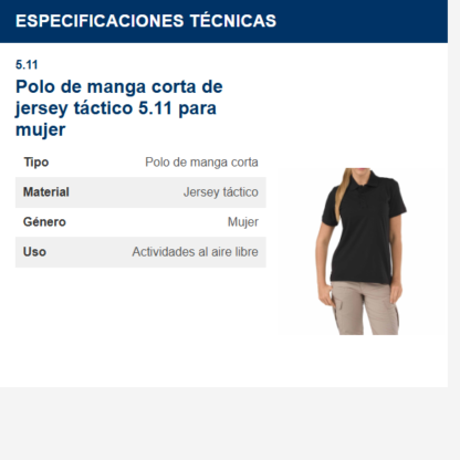 polo-de-manga-corta-de-jersey-táctico-511-para-mujer