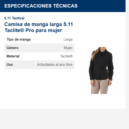 camisa-de-manga-larga-511-taclite-pro-para-mujer