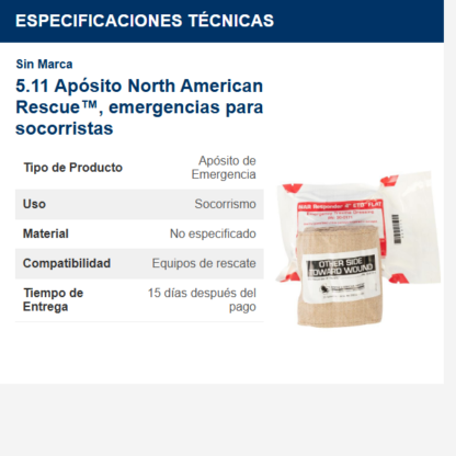 511-apósito-north-american-rescue-emergencias-para-socorristas