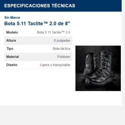 bota-511-taclite-20-de-8