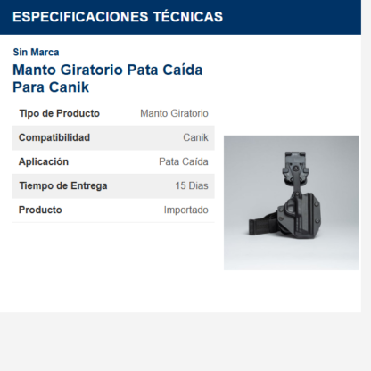 manto-giratorio-pata-caída-para-canik