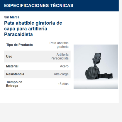 pata-abatible-giratoria-de-capa-para-artillería-paracaidista