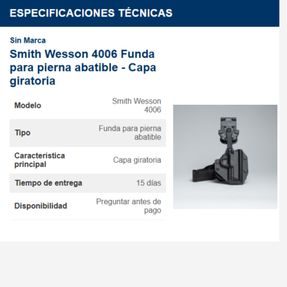 smith-wesson-4006-funda-para-pierna-abatible---capa-giratoria