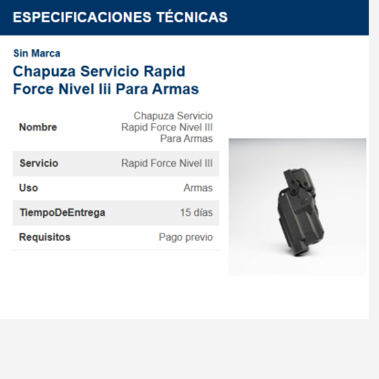 chapuza-----servicio-rapid-force-nivel-iii-para-armas