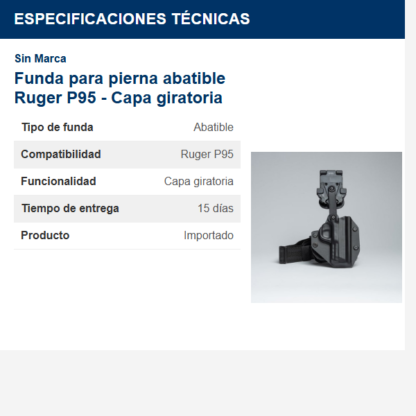 funda-para-pierna-abatible-ruger-p95---capa-giratoria