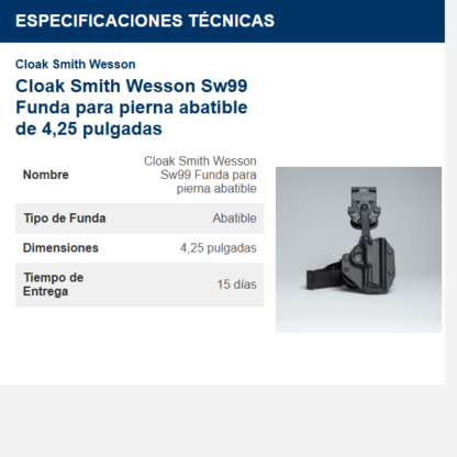 cloak-smith-wesson-sw99-funda-para-pierna-abatible-de-425-pulgadas
