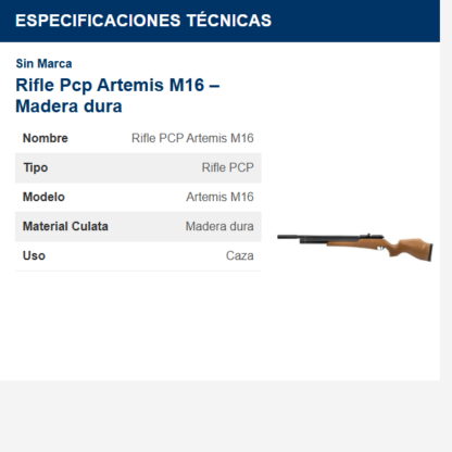 rifle-pcp-artemis-m16--madera-dura