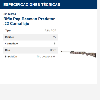 rifle-pcp-beeman-predator-22-camuflaje