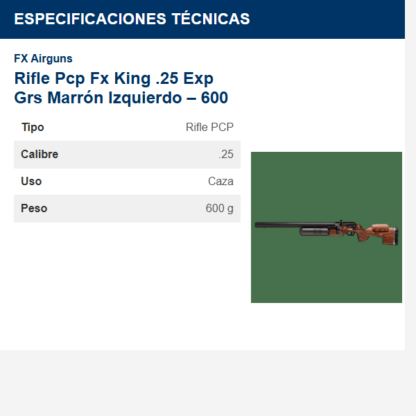rifle-pcp-fx-king-25-exp-grs-marrón-izquierdo--600