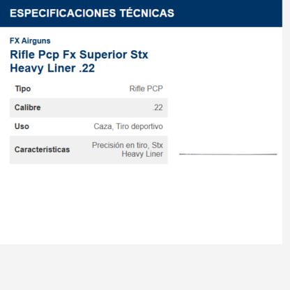 rifle-pcp-fx-superior-stx-heavy-liner-22