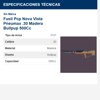 fusil-pcp-nova-vista-pneumax-30-madera-bullpup-500cc