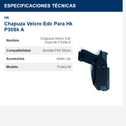 chapuza-----velcro-edc-para-hk-p30sk-a