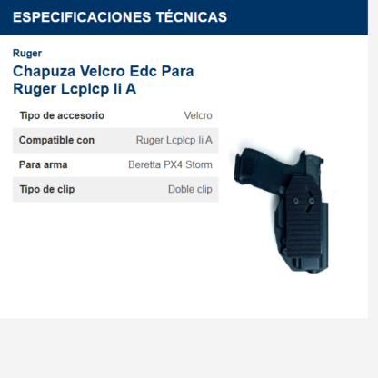 chapuza-----velcro-edc-para-ruger-lcplcp-ii-a