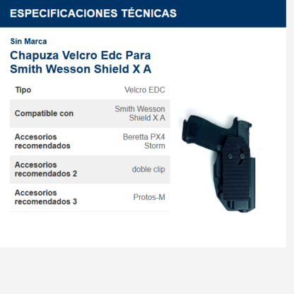 chapuza-----velcro-edc-para-smith-wesson-shield-x-a