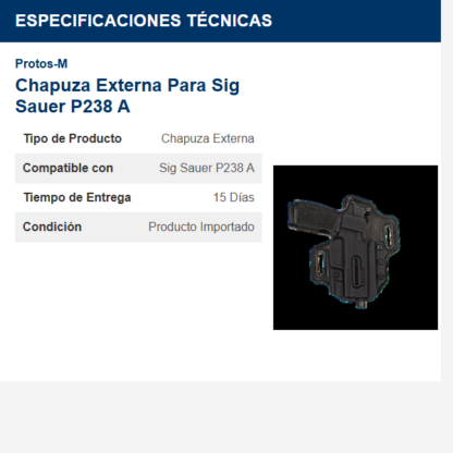 chapuza-externa---para-sig-sauer-p238-a